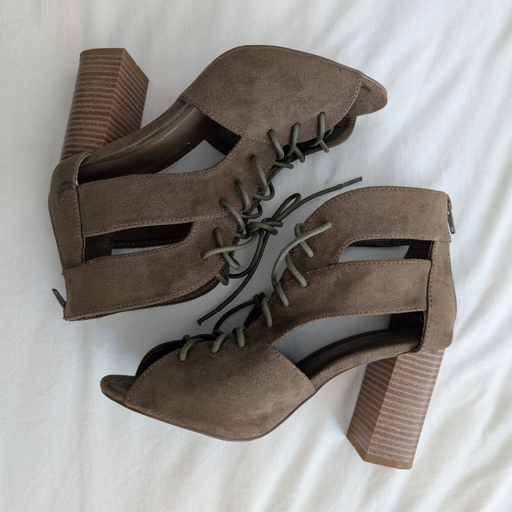 Olive Green Heels